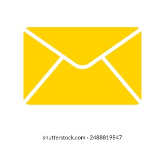 Mail envelope sign icon vector. Icon, mail, envelope, email, vector, message, letter, symbol, contact, communication, sign, send. Can use for infographic, banner, poster, web design.