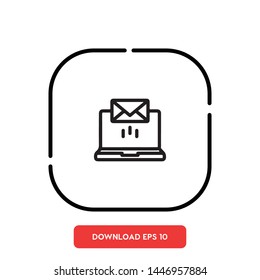 Mail, envelope symbol vector icon
