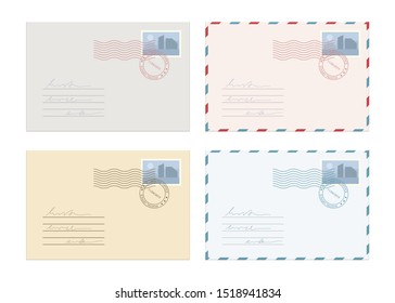 Mail envelope vector design illustration isolated on white background