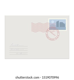 Mail envelope vector design illustration isolated on white background