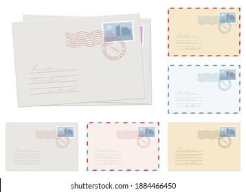 Mail envelope vector design illustration isolated on white background