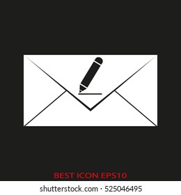 Mail envelope vector icon, eps10