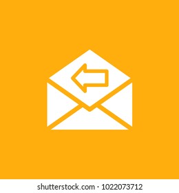 mail and envelope web icon, sock vector, eps10.