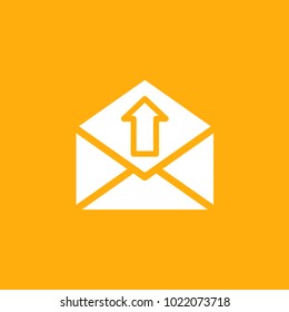 mail and envelope web icon, sock vector, eps10.