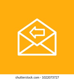 mail and envelope web icon, sock vector, eps10.
