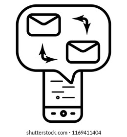 Mail Exchange icon vector illustration