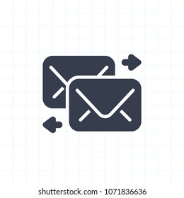 Mail Exchange - Segment Icons. A professional, pixel-aligned icon.
