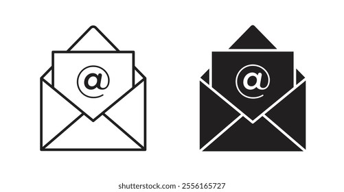 Mail Filled flat icons set for apps and web ui designs.