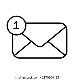 mail Finance Related Vector Line Icon. Editable Stroke Pixel Perfect.
