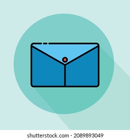 Mail flat icon for element illustration. Envelope icon design