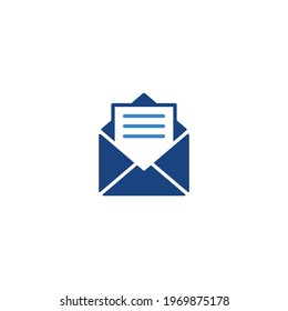 Mail flat icon vector, envelope icon for computer, web and mobile app 
