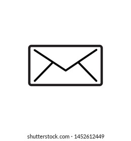 mail flat icon vector illustration