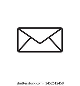 mail flat icon vector illustration