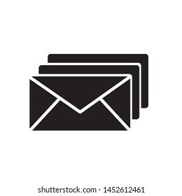 mail flat icon vector illustration
