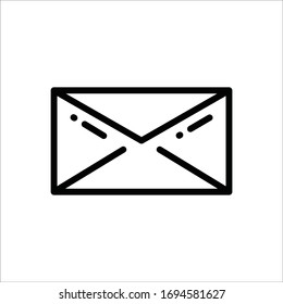 Mail flat sign design. Envelope vector icon. Envelope symbol pictogram