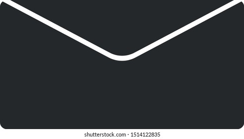 Mail flat vector object symbol 