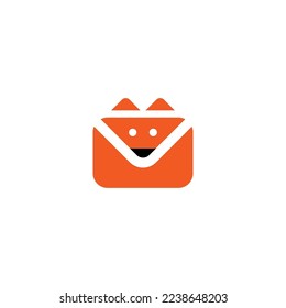 Mail Fox Logo Design. Fox Icon Fun