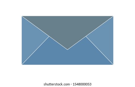 Mail glyph icon. Communication and messaging usage. Vector illustration