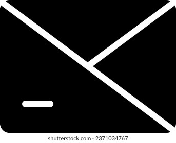 mail glyph icon illustration vector