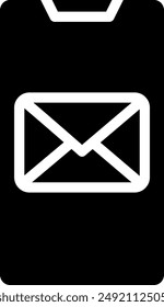 icono de pictograma de correo Vector de ilustración