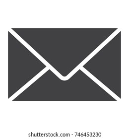 Mail glyph icon, web and mobile, letter sign vector graphics, a solid pattern on a white background, eps 10.