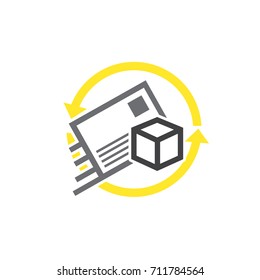 mail and goods delivery logo
