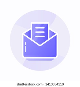 Mail gradient icon illustration. Email business icon ready for presentation