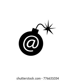 Mail hacking icon. Cyber security Icon. Premium quality graphic design. Signs, symbols collection, simple icon for websites, web design, mobile app on white background