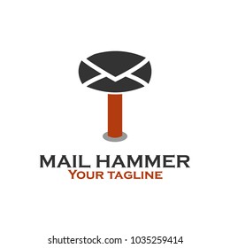 Mail Hammer Logo Design