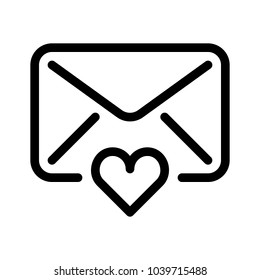 Mail with Heart symbol