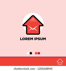 Mail House Logo Design Template