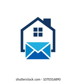 Mail House Logo Icon Design