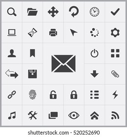 mail icon. app icons universal set for web and mobile