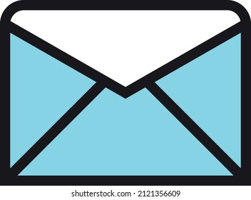 Icono de correo. Símbolo de sobre cerrado. Signo de letra