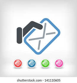 Mail icon concept