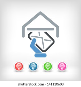 Mail icon concept