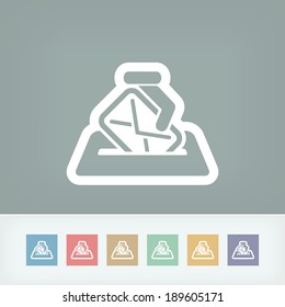 Mail icon concept