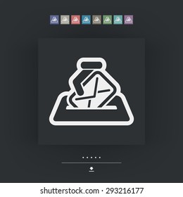 Mail icon concept