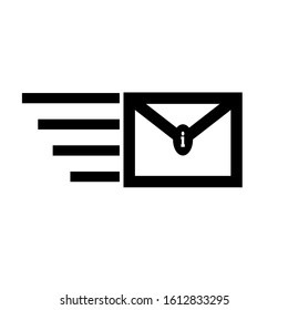 Mail icon. Concept of fast internet mail. text message vector icon, speech bubble symbol. Modern, simple flat vector illustration for web site or mobile app