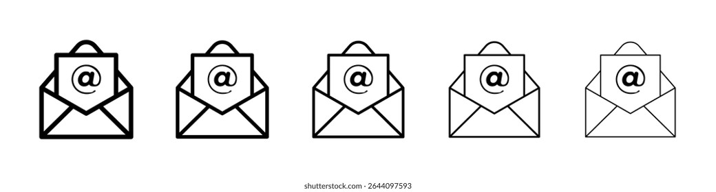 Mail icon concept. graphic design, logo, Web, UI.