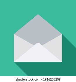 Mail icon design, Mail Customer Service Icon, Open White Envelope