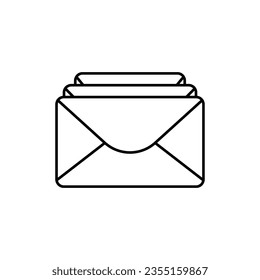 diseño de icono de correo, diseño de ilustración