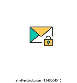 Mail icon design. Interaction icon vector illustration