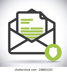 mail icon design, vector illustration eps10 graphic 