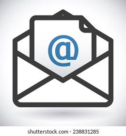 mail icon design, vector illustration eps10 graphic 