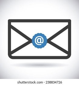 mail icon design, vector illustration eps10 graphic 