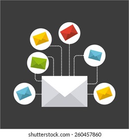 mail icon design, vector illustration eps10 graphic 