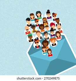 mail icon design, vector illustration eps10 graphic 