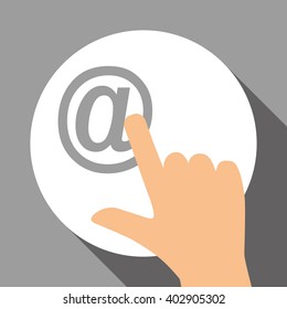 mail icon design, vector illustration