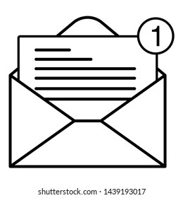 Mail icon for design and websites. Message vector illustration trendy symbol